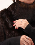 VELOUR Brown Fur Cape