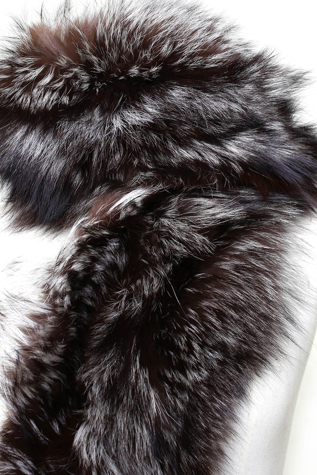 Silver Natural Fur Stole - LA' PELLO
