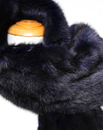 Natural Fur Capelet Vessel - LA' PELLO