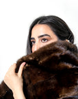 Natural Fur Capelet - Naturale - LA' PELLO