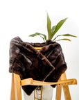 Natural Fur Capelet - Naturale - LA' PELLO