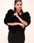 CELINE Black Fur Stole