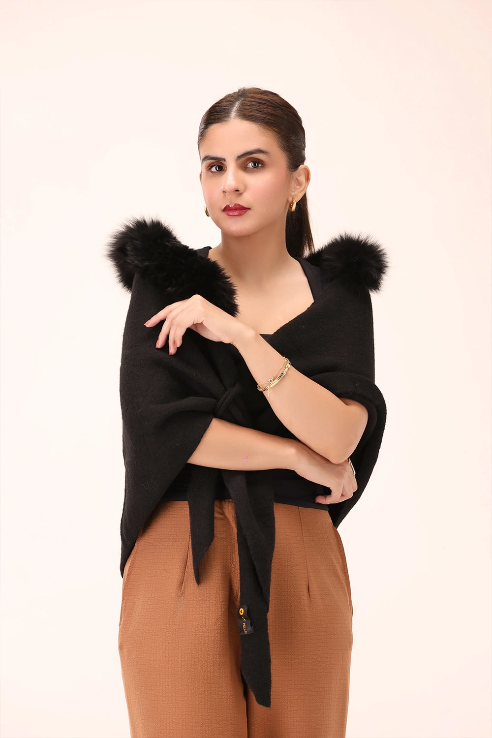 SABLE Woolen Cape