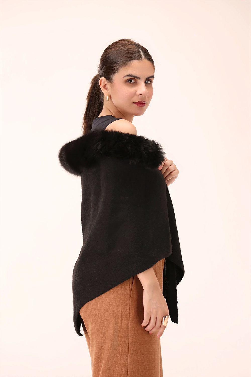 SABLE Woolen Cape