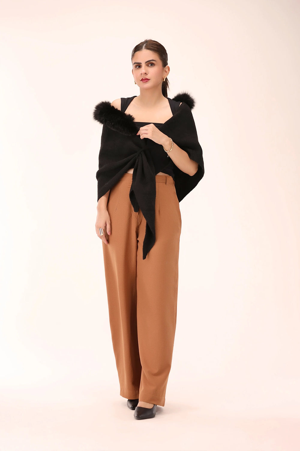 SABLE Woolen Cape