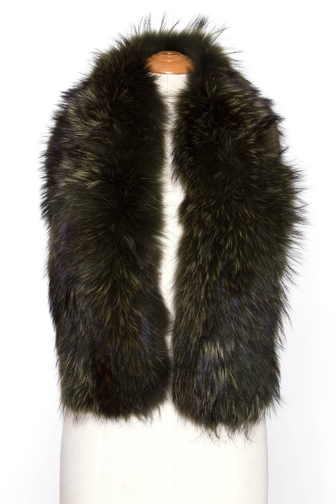 Natural Fur Stole - Emerald Green(Delivery:2 Weeks) - LA' PELLO