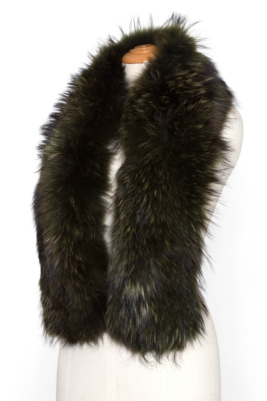 Natural Fur Stole - Emerald Green(Delivery:2 Weeks) - LA' PELLO