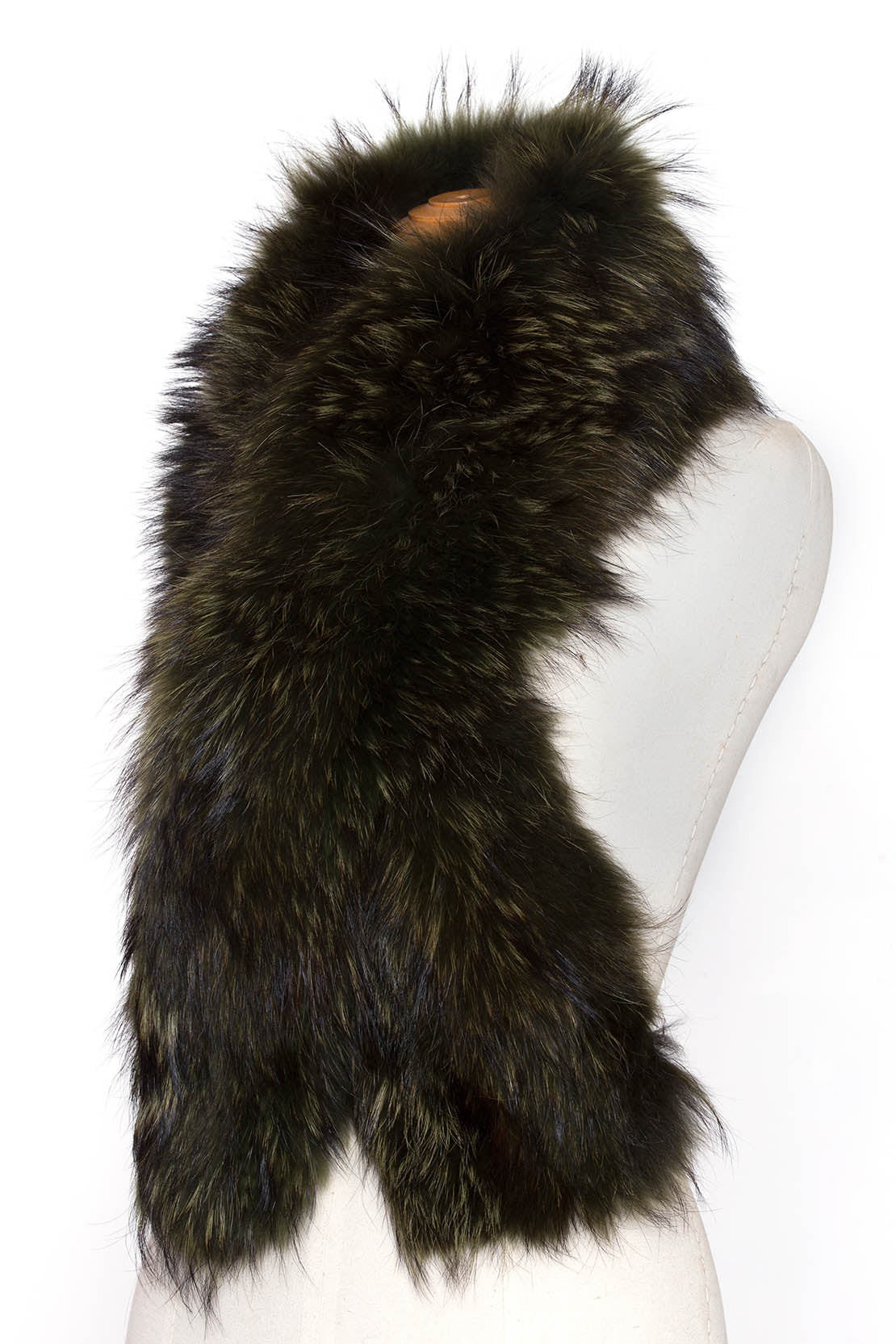 Natural Fur Stole - Emerald Green(Delivery:2 Weeks) - LA' PELLO