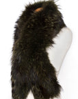 Natural Fur Stole - Emerald Green(Delivery:2 Weeks) - LA' PELLO