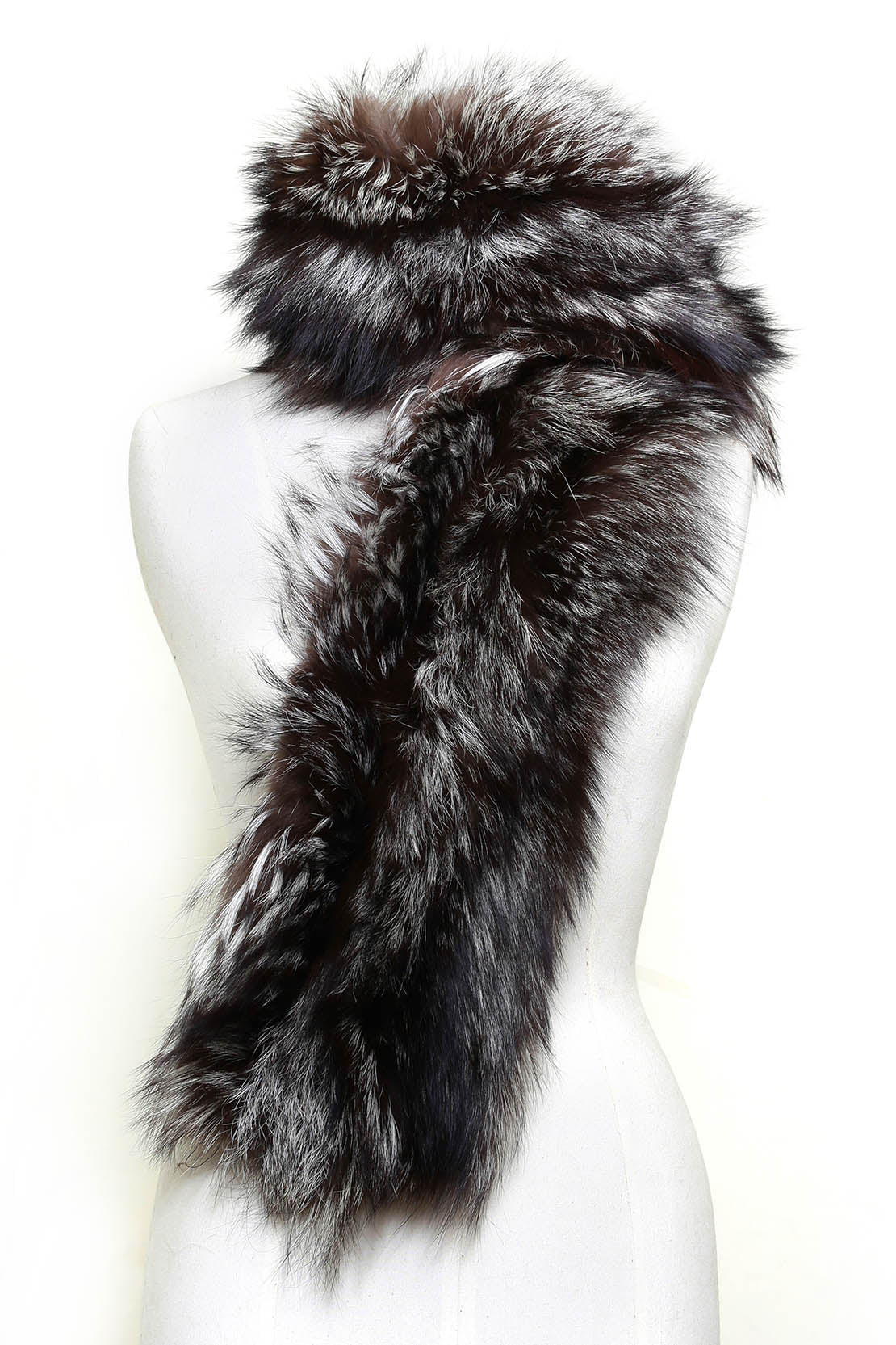 Silver Natural Fur Stole - LA' PELLO