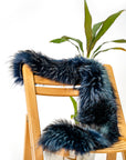 Full Natural Fur Stole - Royal Blue - LA' PELLO