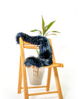 Full Natural Fur Stole - Royal Blue - LA' PELLO