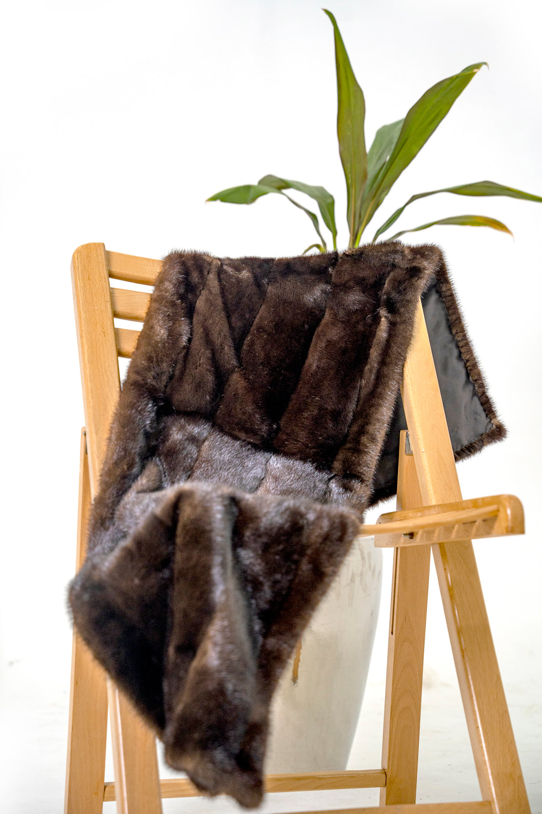 Natural Fur Capelet - Naturale - LA' PELLO